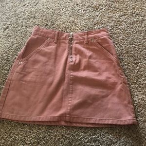 top shop pink denim skirt !